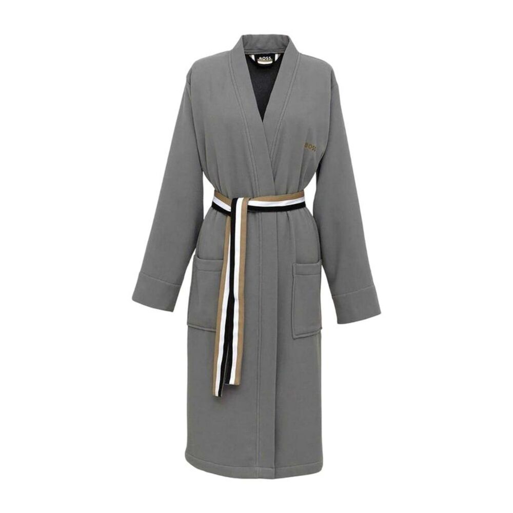 Boss Womens/Ladies Blinea Stripe Detail Kimono Robe / Magnet